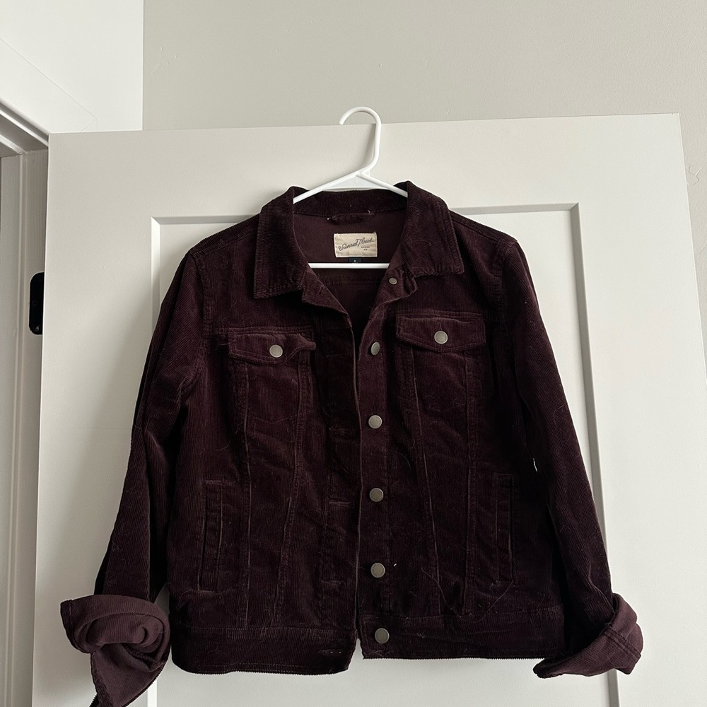 Universal Thread Deep Purple Corduroy Jacket